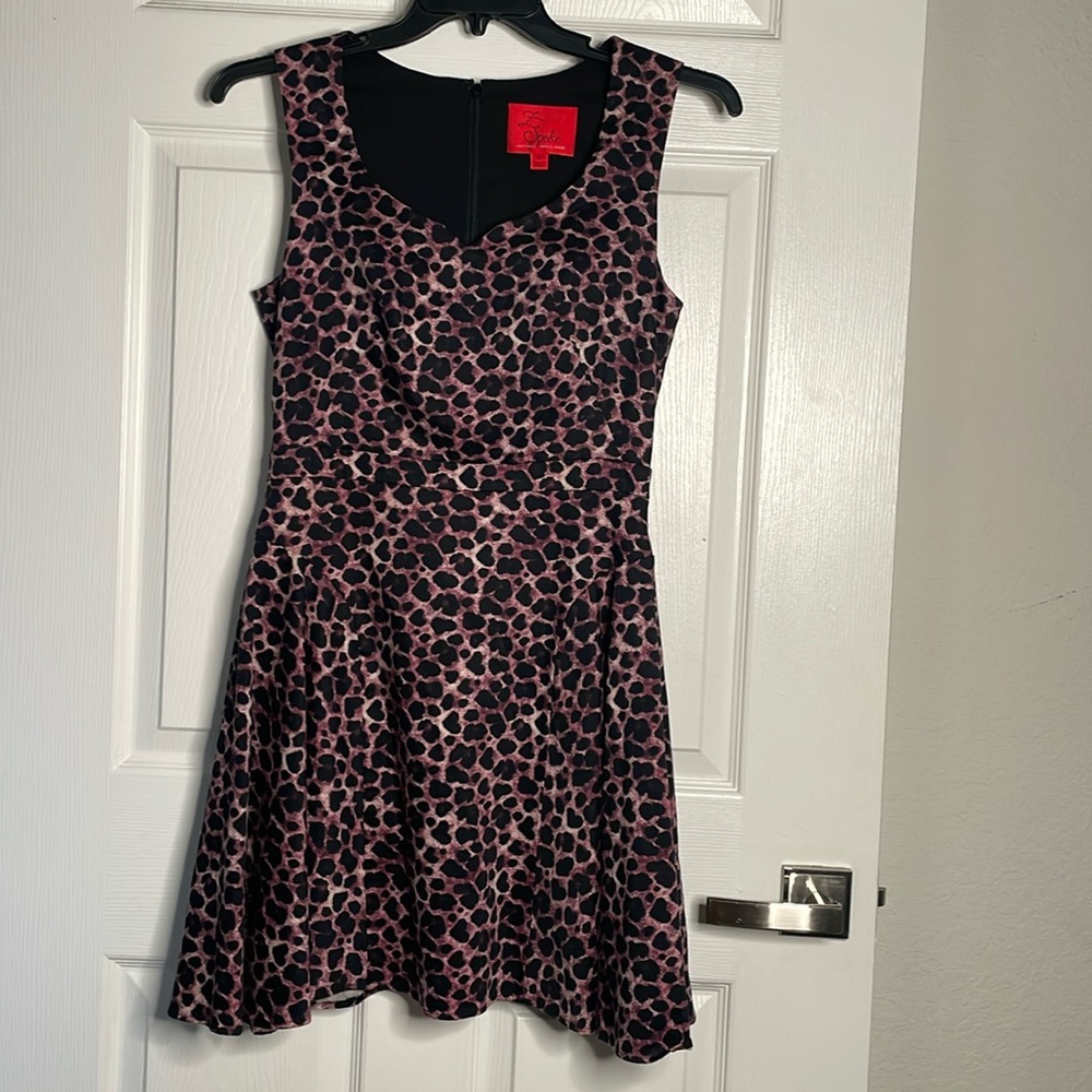 Z spoke Zac Posen lord & Taylor cheetah print tank mini dress